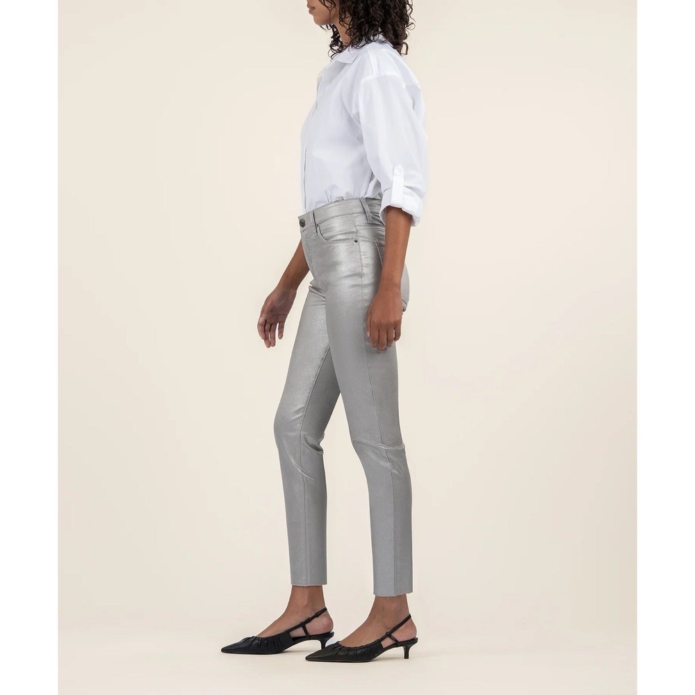 NWT Kut From The Kloth Charlize Coated Cigarette Leg Jeans Size 6 - Picture 2 of 16